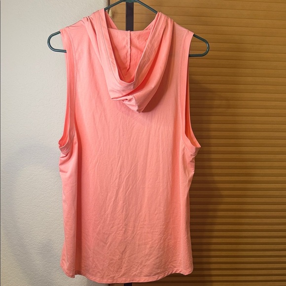 Women’s Fearless Pink Sleeveless Hoodie Top Size L - Picture 2 of 4